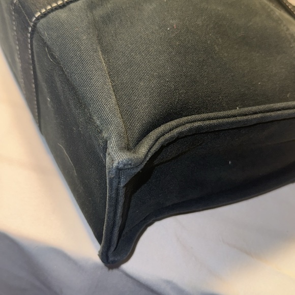 Authentic HERMES Fourre Tout MM Hand Tote Bag Canvas Black GUC - Picture 12 of 15